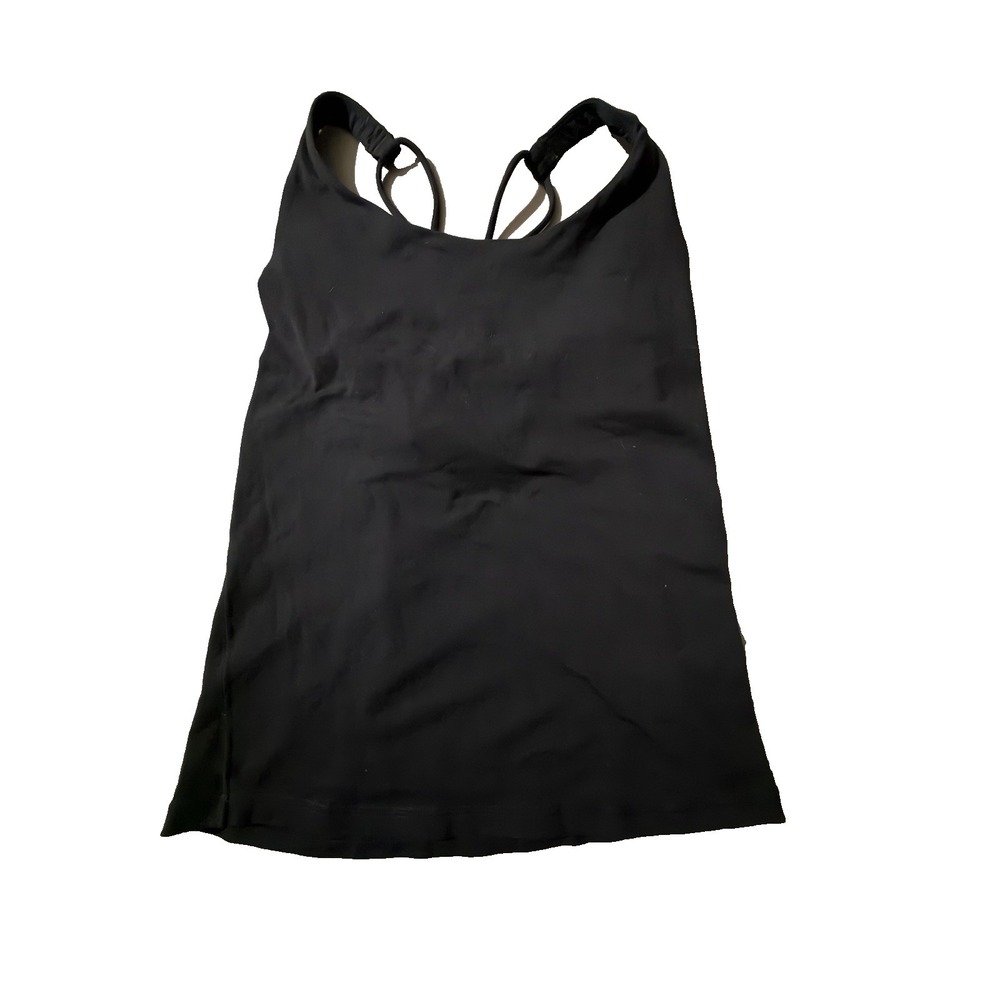 Prana Women's Size Small‎ Black Yoga Tank Top With Built in Bra
